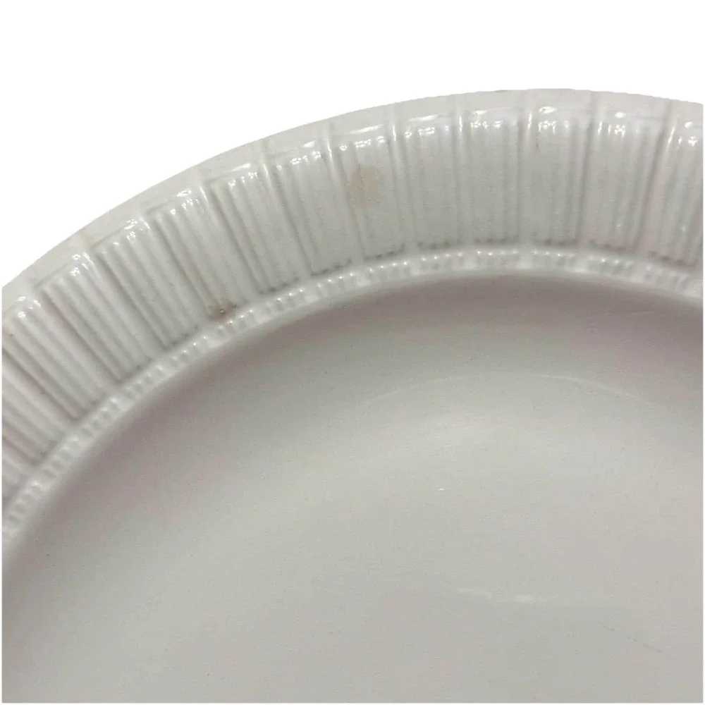 Pier 1 Lunca Blanca White Salad Plate Set of 4 Dishwasher Safe 8